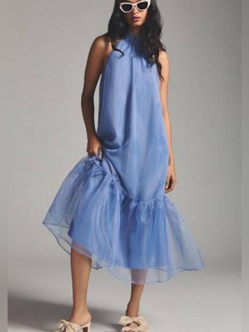 Maeve Tulle Halter Dress *Anthropologie*